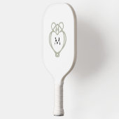Sage Green Irish Celtic Swan Liebe Knot Monogram Pickleball Schläger (Links)