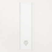 Sage Green Irish Celtic Swan Liebe Knot Monogram Yogamatte (Vorderseite)