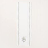 Sage Green Irish Celtic Swan Liebe Knot Monogram Yogamatte (Rückseite)