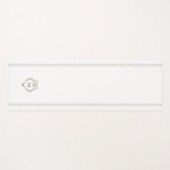 Sage Green Irish Celtic Swan Liebe Knot Monogram Yogamatte (Vorderseite (Horizontal))