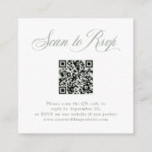 Sage Green Italian Elegance | UAWG mit QR-Code Begleitkarte (Vorderseite)