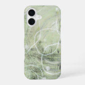 Sage Green Ivory Abstract Design iPhone 16 Hülle (Rückseite)