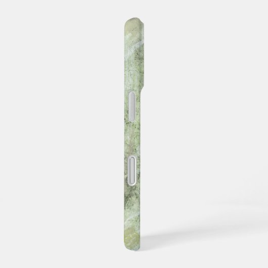Sage Green Ivory Abstract Design iPhone 16 Hülle (Rechte Seite)