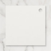 Sage Green & Ivory Couple Monogram Vielen Dank Geschenkanhänger (Rückseite)