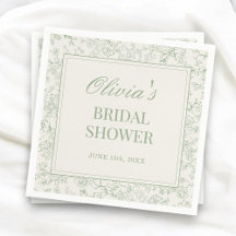 Sage Green Ivory French Floral Bridal Shower