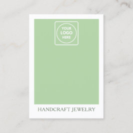 Sage Green Jewelry display holder Telefonnummerkarte