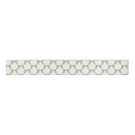 Sage Green Kariert Bow Elegant Neutral Baby Dusche Ripsband
