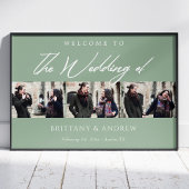 Sage Green Keepake: Personalisierte Hochzeit Willk Poster