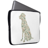 Sage Green Labrador Retriever Wildflower Cottage Laptopschutzhülle (Vorne Rechts)