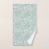 Sage Green Lace Design BADEZIMMER TOWEL SET (Handtuch)