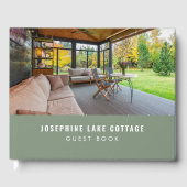 Sage Green Lakefront Hütte Cabin Foto Feedback Gästebuch (Vorderseite)