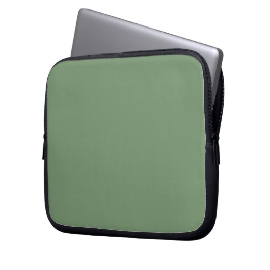 Sage Green Laptop Sleeve (Vorderseite Links)
