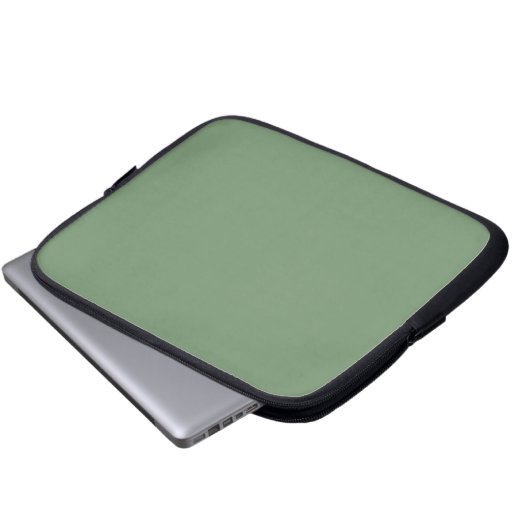 Sage Green Laptop Sleeve (Vorne Knopf)
