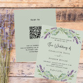 Sage Green Lavender QR Code UAWG Budget Hochzeit