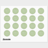 Sage Green Liebe is Sweet Fevor Sticker (Blatt)