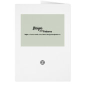 Sage Green (Light Medium Dark) White Stripes Blank (Hinten)