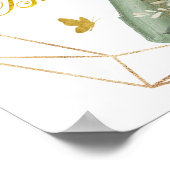 Sage Green Lila Quinceñera Gästebuch (Ecke)