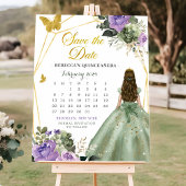 Sage Green Lilac 15 Años Save the Date Kalender Einladung
