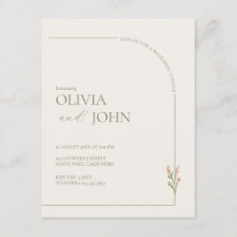 Sage Green & Linen Arch Minimal Rehearsal Dinner 