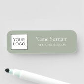 Sage Green Logo Werbeartikel  Namensschild (Beispiel)