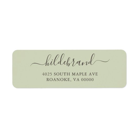 Sage Green Loose Script (Vorne)