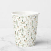 Sage Green Lucky Duck Birthday Party Paper Cups Pappbecher (Links)