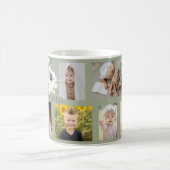 Sage Green Mama Foto Collage Kaffee Tasse (Mittel)