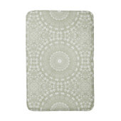 Sage Green Mandala Pattern Badematte (Vorderseite Vertikal)