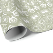 Sage Green Mandala Pattern Geschenkpapier (Rolleneckpunkt)