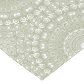 Sage Green Mandala Pattern Mittelgroßer Tischläufer (Ecke)