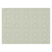 Sage Green Mandala Pattern Tischdecke (Vorderseite (Horizontal))