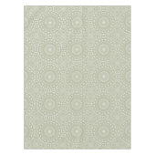 Sage Green Mandala Pattern Tischdecke (Vorderseite)