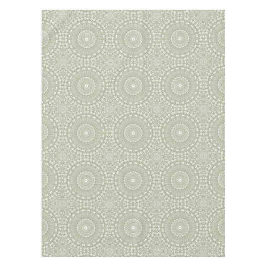 Sage Green Mandala Pattern Tischdecke (Vorderseite)