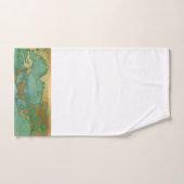 SAGE GREEN MARBLE GOLD BADEZIMMER TOWEL SET (Handtuch)