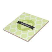 Sage Green marokkanische Gittermuster Fliese (Seite)