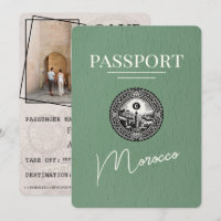Sage Green Marokko Pass Save the Date