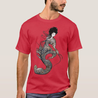 Sage Green Mermaid Kunst und Meerjungfrau Geschenk T-Shirt