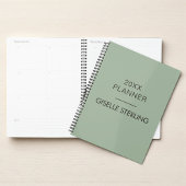 Sage Green Minimal Professional Modern Business Planer
