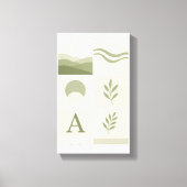 Sage Green Minimalist Abstract Wall Art Leinwanddruck (Vorderseite)