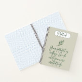 Sage Green Minimalist Spiral Notebook Notizblock (Innenseite)