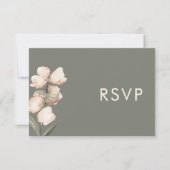 Sage Green Minimalistic UAWG Wedding Response Card RSVP Karte (Vorderseite)