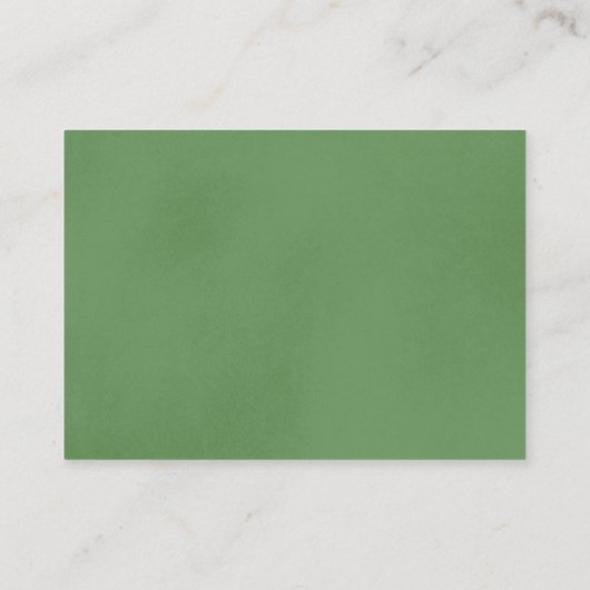 Sage Green Minimalistisch Book Request Encryption Begleitkarte (Rückseite)