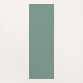 Sage Green Minimalistisch Calligraphy Personalisie Yogamatte (Rückseite)