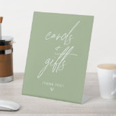 Sage Green Minimalistisch Cards & Geschenksign Sockelschild (In SItu)