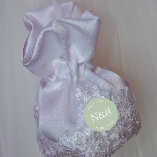 Sage Green Minimalistisch & elegant Bold Initials Runder Aufkleber