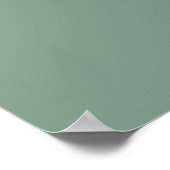 Sage Green Minimalistisch Elegantes Brautparty Poster (Ecke)