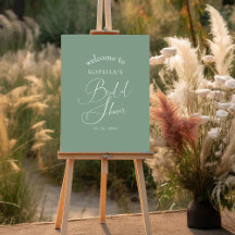 Sage Green Minimalistisch Elegantes Brautparty