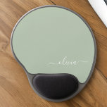 Sage Green Minimalistisch Modern Monogram Elegant Gel Mousepad<br><div class="desc">Mit unserer Sage Green Minimalistisch Modern Monogram Elegant Collection: Erleben Sie Ihre Ästhetik mit ruhiger Eleganz und zeitloser Eleganz. Unsere Kollektion präsentiert minimalistische Designs in einer ruhigen, grünen Weiß, ergänzt durch raffinierte Monogramme, die auf Ihren persönlichen Stil zugeschnitten sind. Von der polierten Schreibwaren bis hin zu vielseitigem Zubehör, jedes Stück...</div>