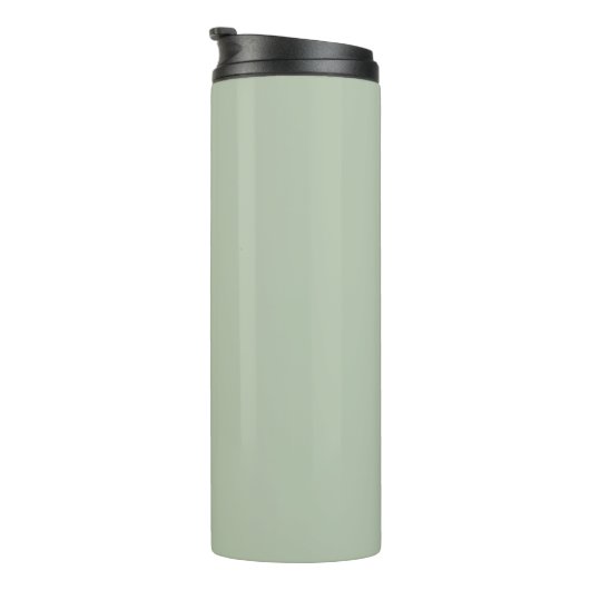 Sage Green Minimalistisch Modern Monogram Elegant Thermosbecher (Nach rechts gedreht)