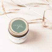 Sage Green Minimalistisch Script Danke Stickers